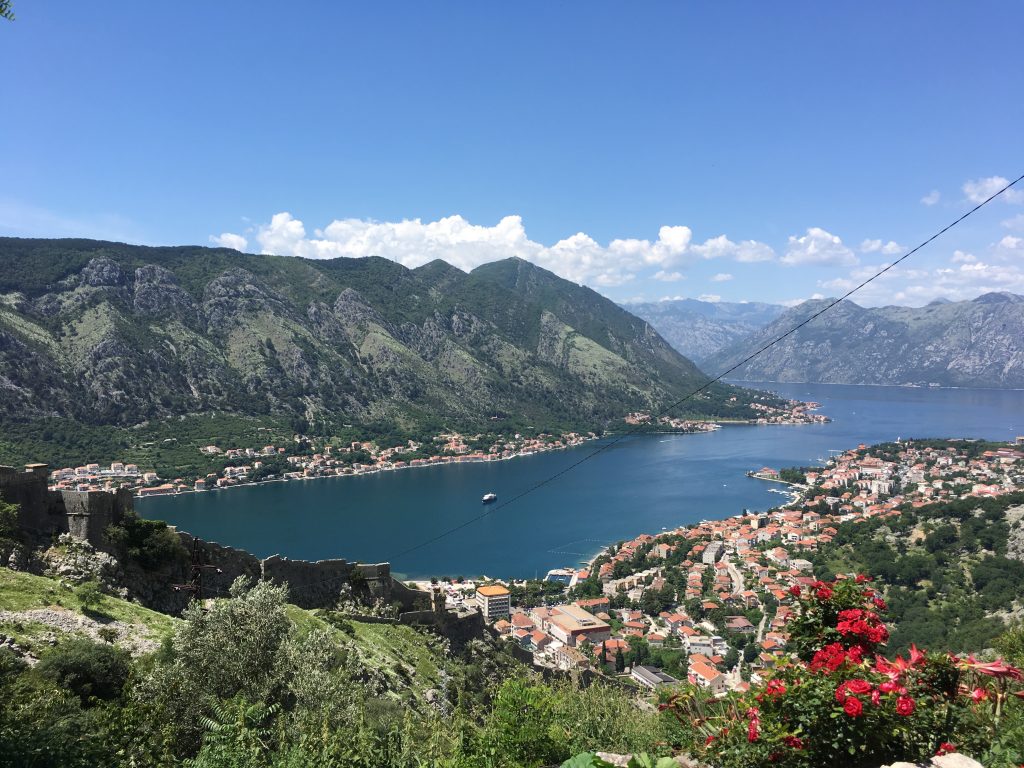 The old road from Kotor to the fortress in Kotor, Montenegro