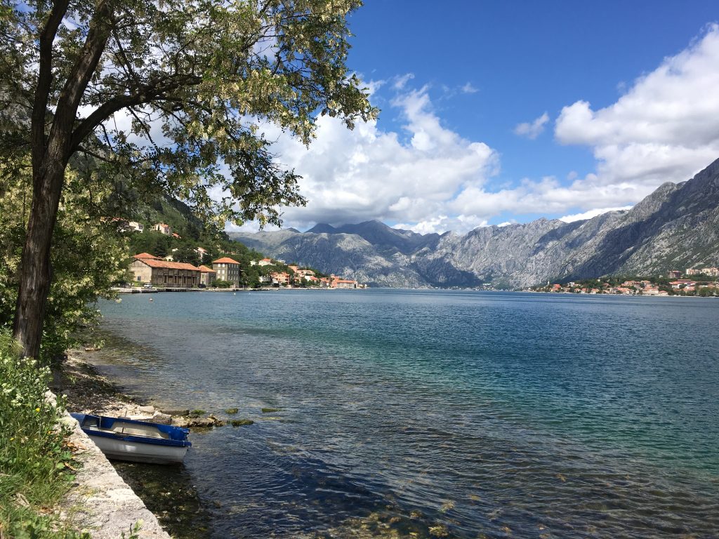 View from Muo in the Bay of Kotor, Montenegro