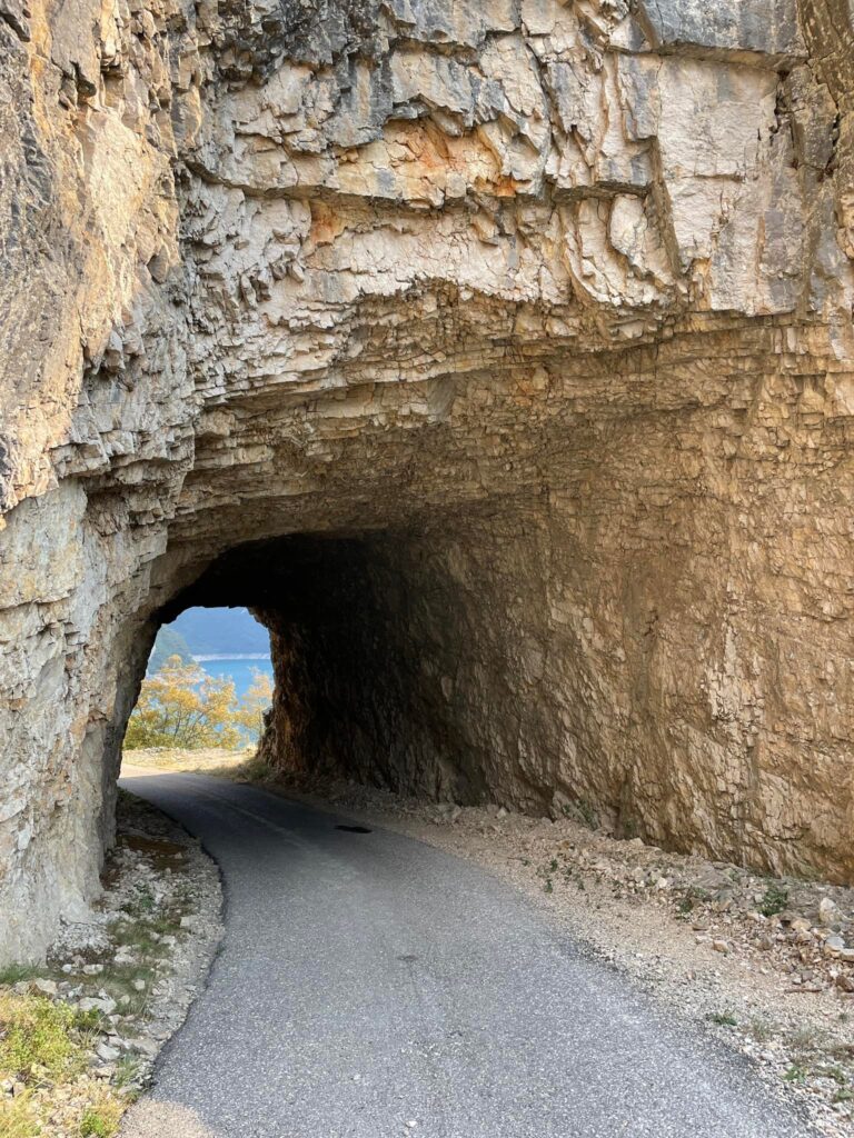 A road tunnel in Pluzine, Montenegro