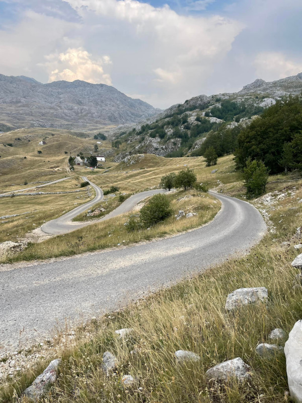 A country road in Montenegro